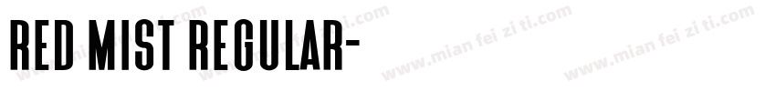 Red Mist Regular字体转换